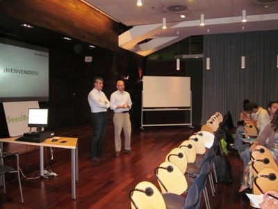 Vicente y Marek en la inauguración del Campus