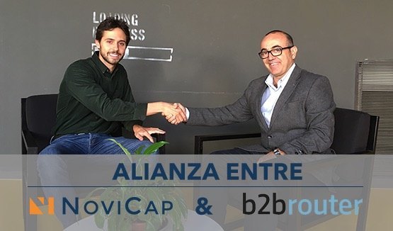 Alianza de NoviCap y B2BRouter: Financiar facturas en un solo click